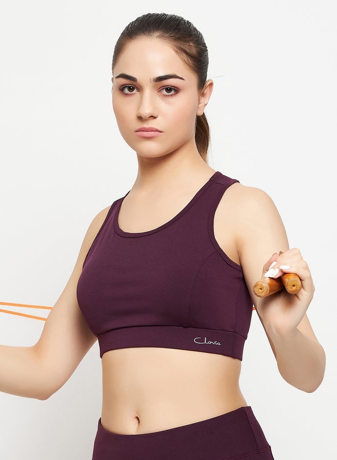 Clovia Medium Impact Padded Racerback Sports Bra - Image 2